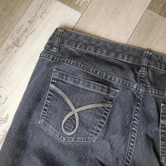 Calvin Klein Black Denim Ultimate Bootcut Mid-Rise Jeans Women's Size 32/14 - Picture 15 of 15